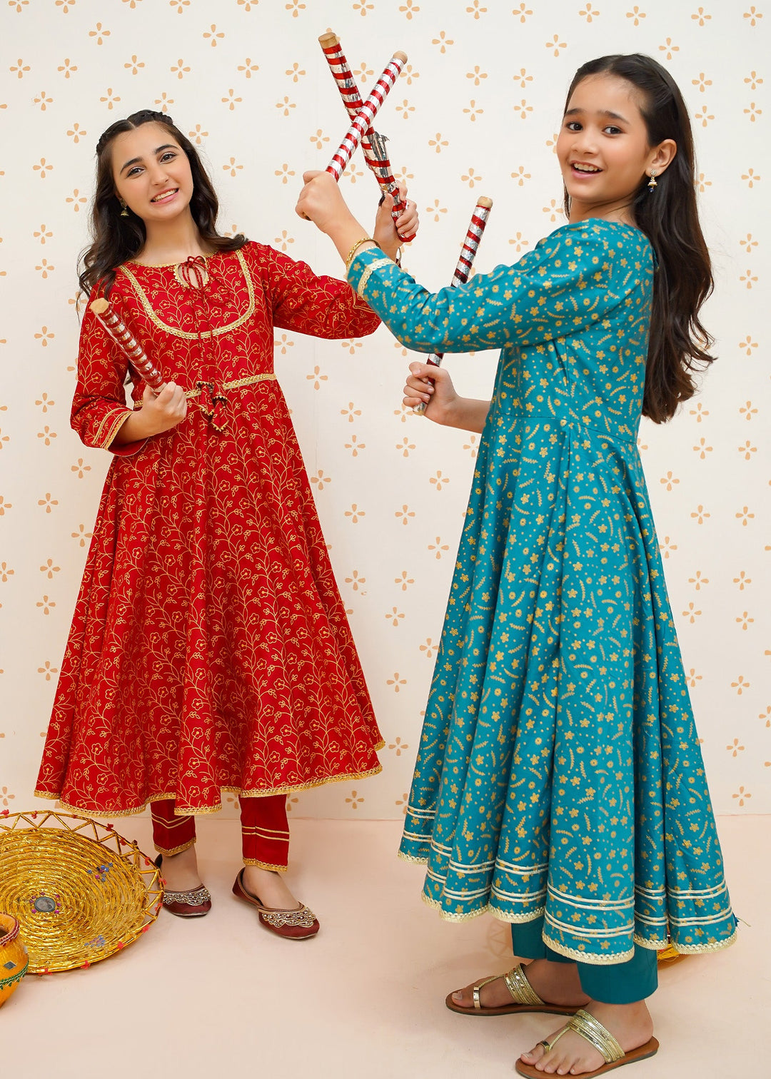 Modest - Gul-e-Laal - cotton - Red - 3 Piece