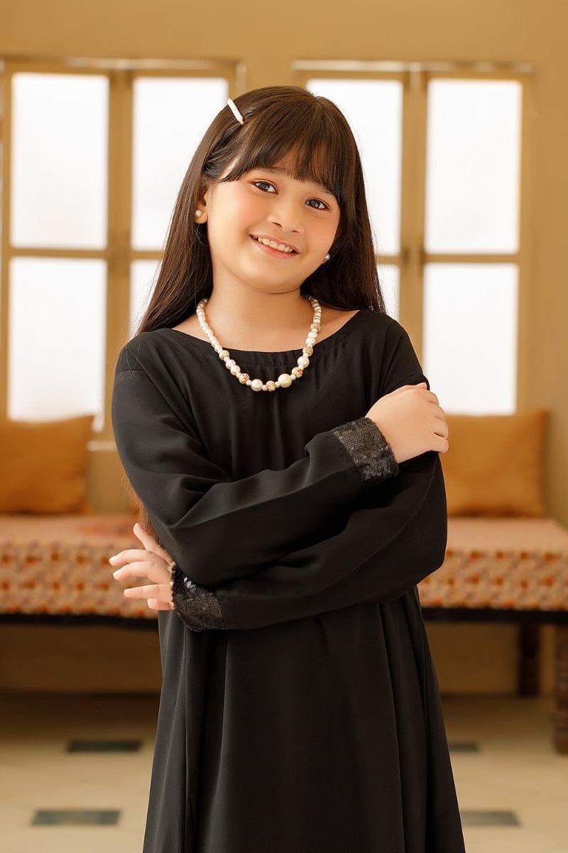 Hijabi Kids - Black Jade Abaya For Kids - Studio by TCS