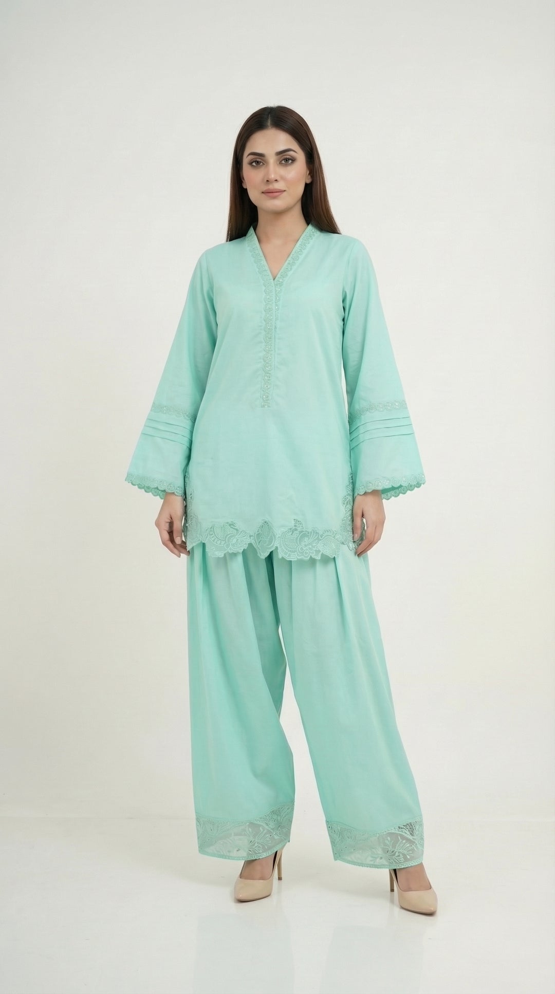 Reema Ahsan - Zira Lawn Suit For Women - Sea Green - 2 Piece - Studio by TCS