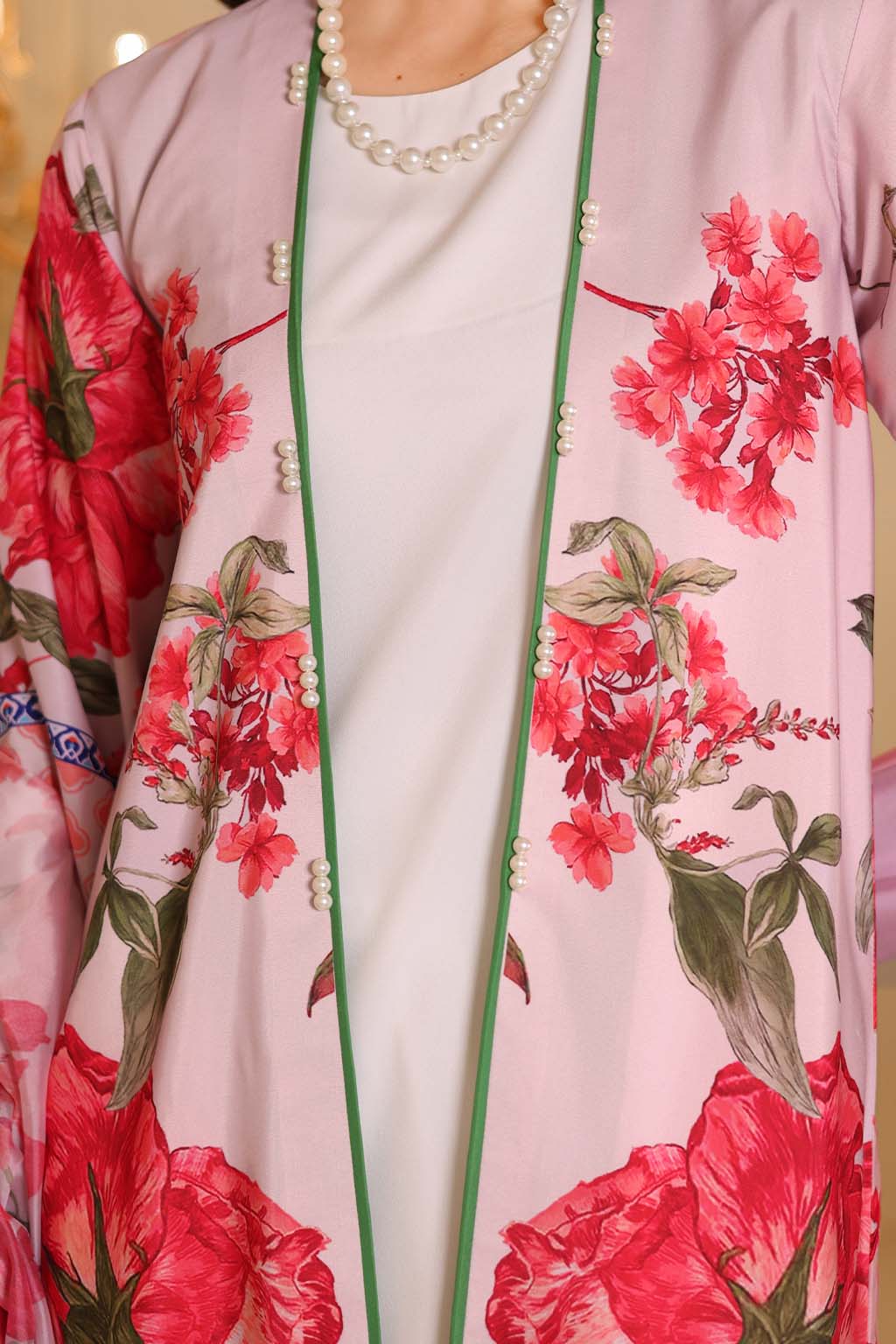 Adwears - Azalea Shrug - Floral - 3 Piece