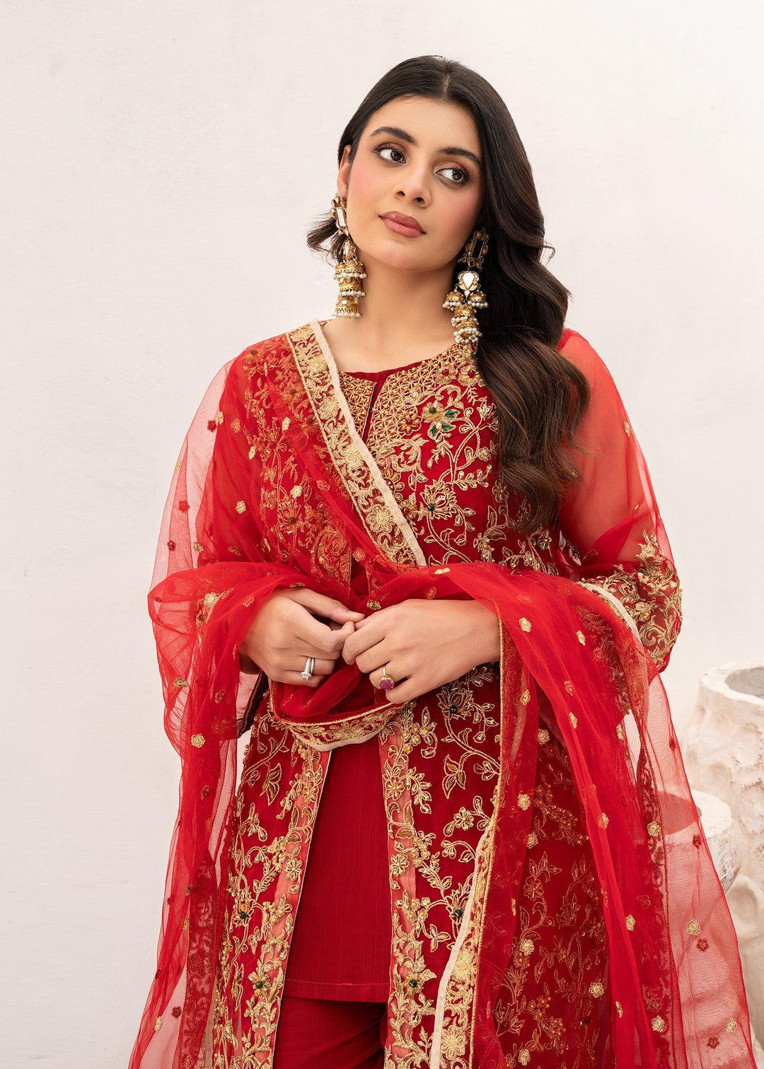 Laleen Elena 3 Piece Suit Red