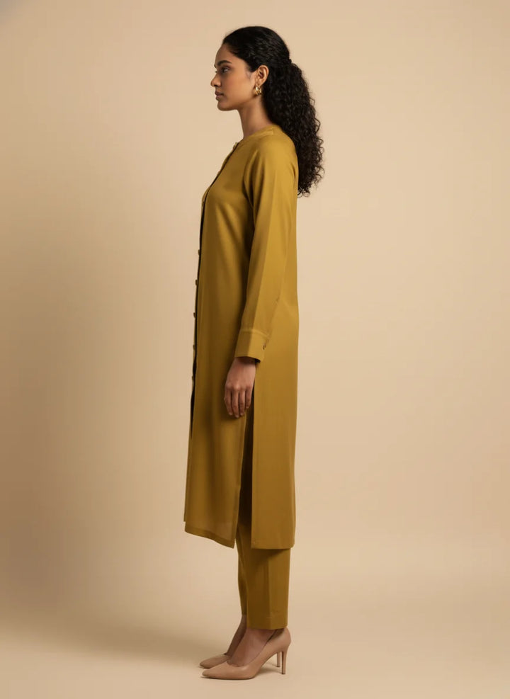 Shehrnaz - Marigold Luxe Mustard Pashmina Suit For Women - 3 Piece