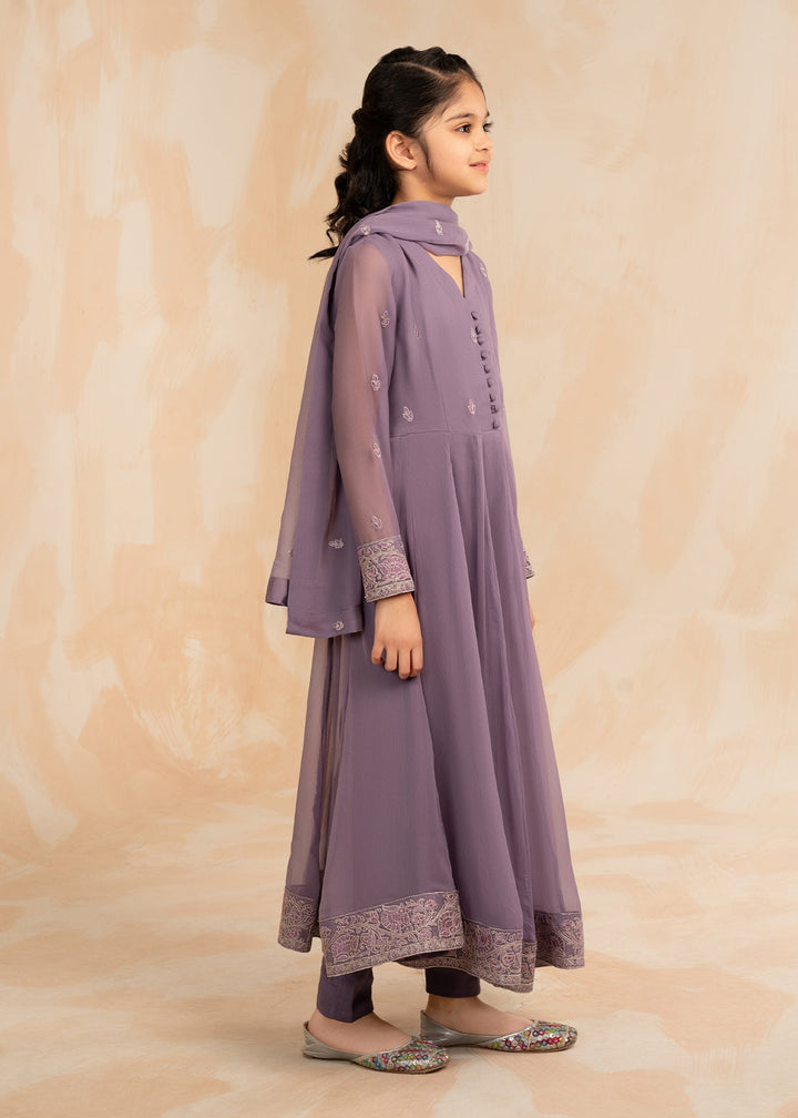 Laleen Guddiya Pishwas Purple 3 Piece