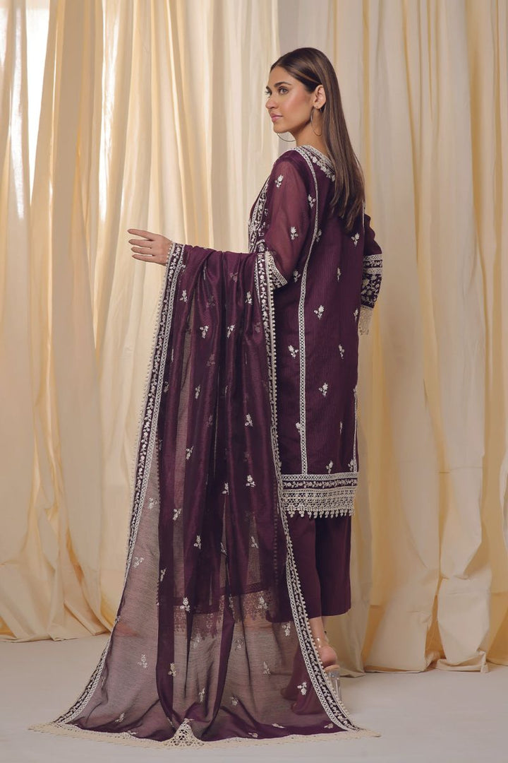 Rizwan Beyg Design - Amritsar - Cotton Net - Purple - 2 Piece