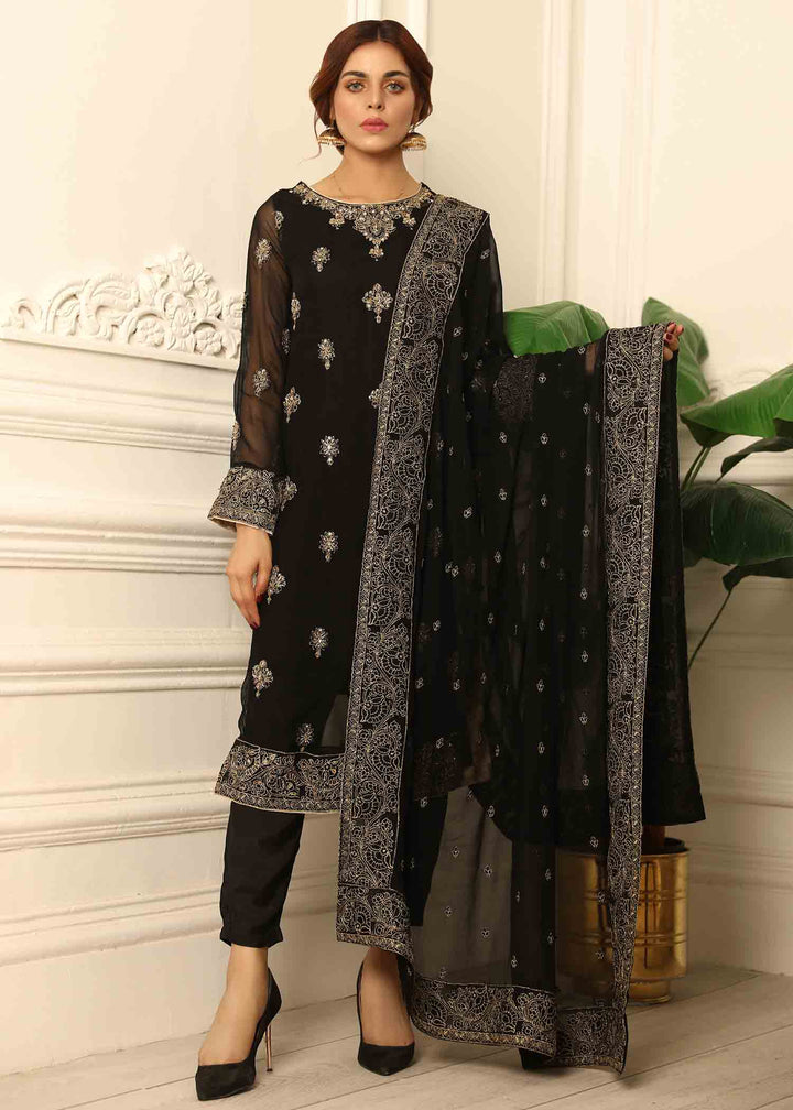 Laleen Sharar 3 Piece Suit Black