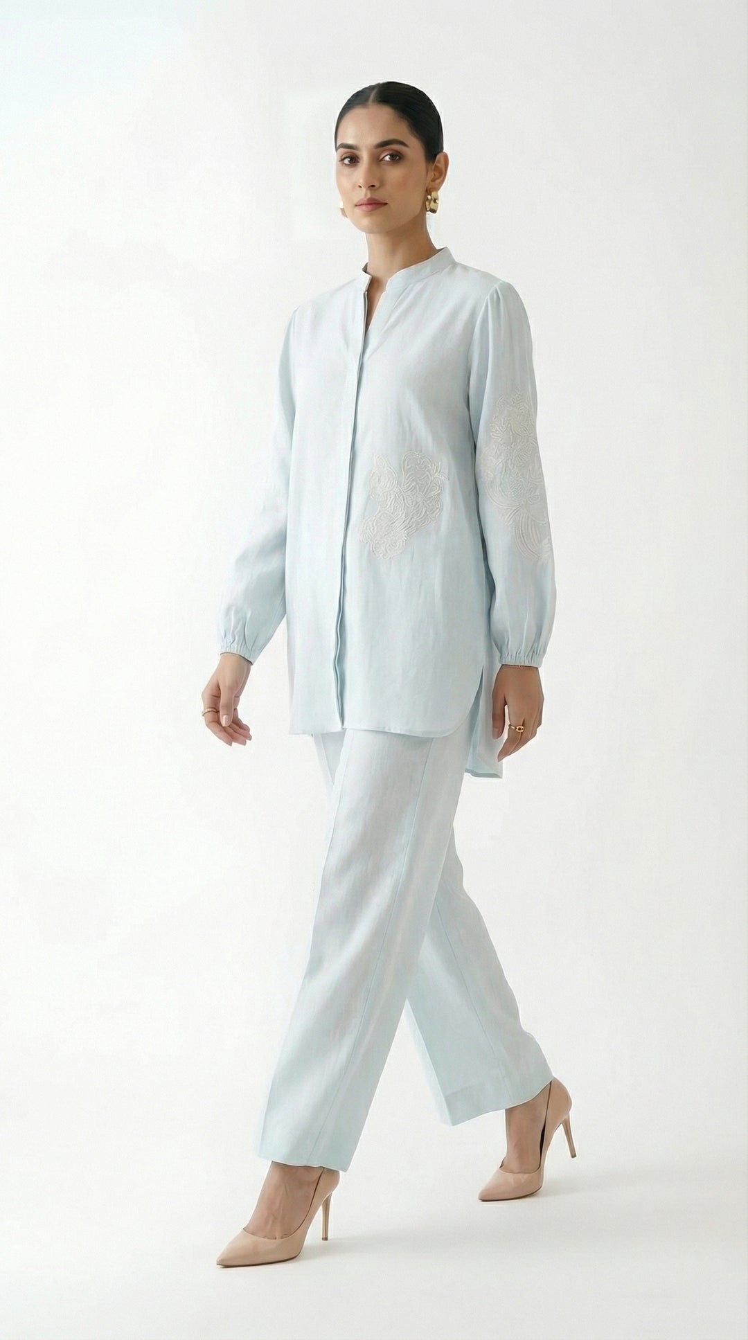Reema Ahsan - Amora Irish Lawn Suit For Women - Light Blue - 2 Piece - Studio by TCS