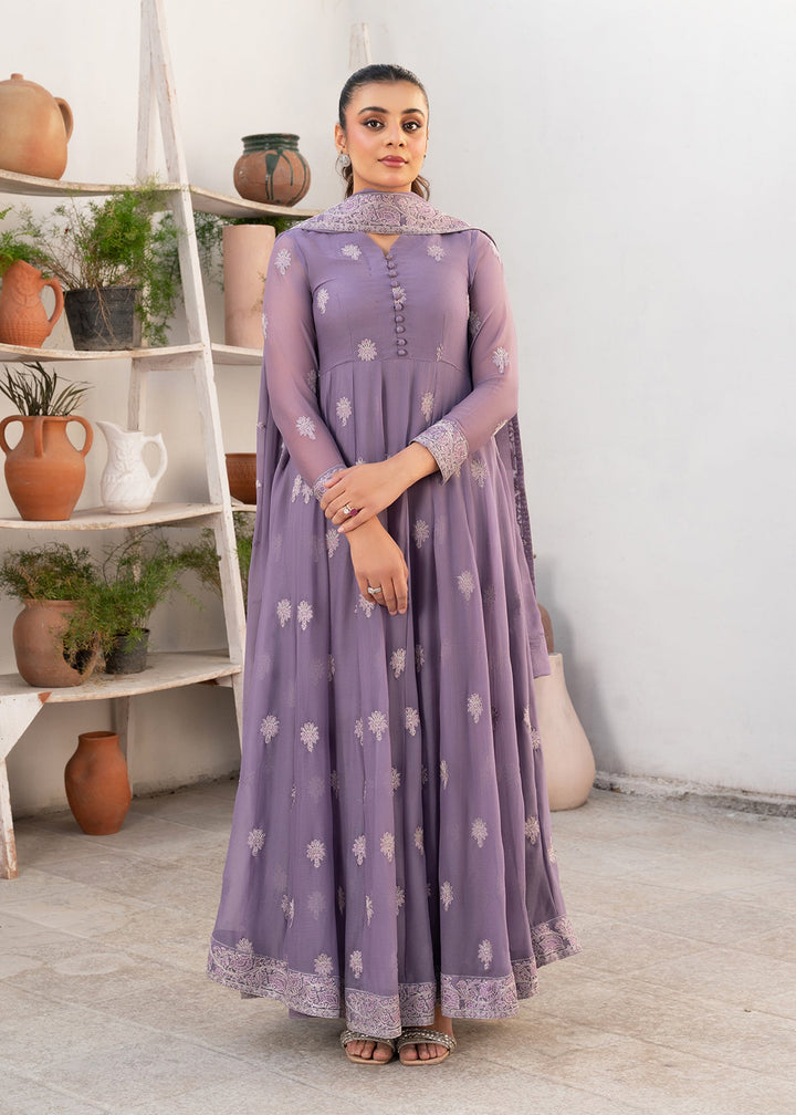 Laleen Sapphire Pishwas Purple 3 Piece