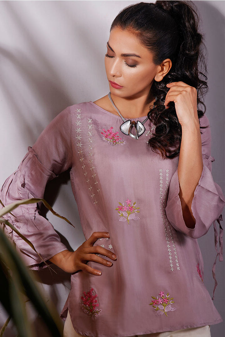 Oaks - Purple Viscose Top - 1 Piece - Studio by TCS