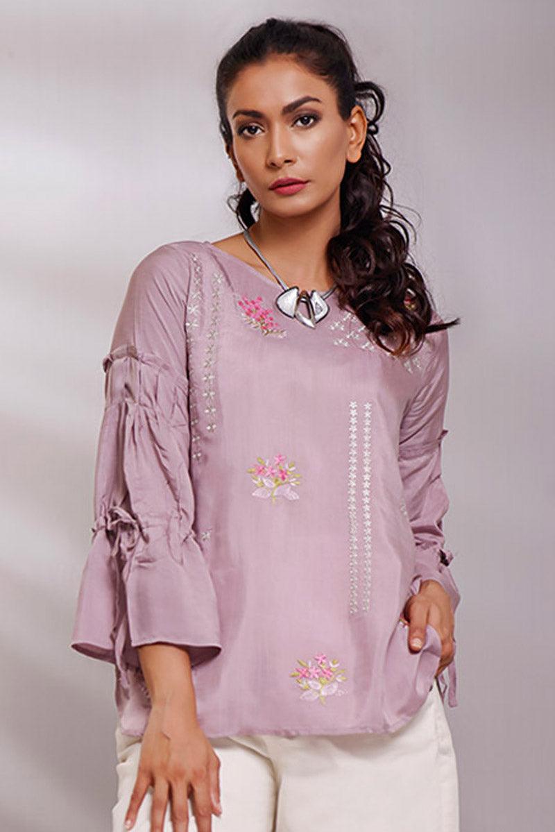 Oaks - Purple Viscose Top - 1 Piece - Studio by TCS