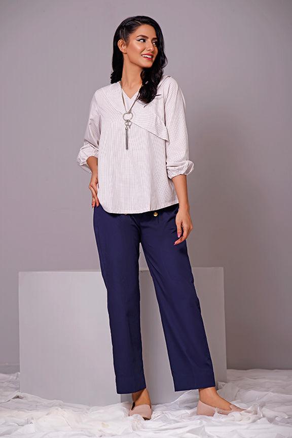 Oaks - Beige Cotton Top - 1 Piece - Studio by TCS
