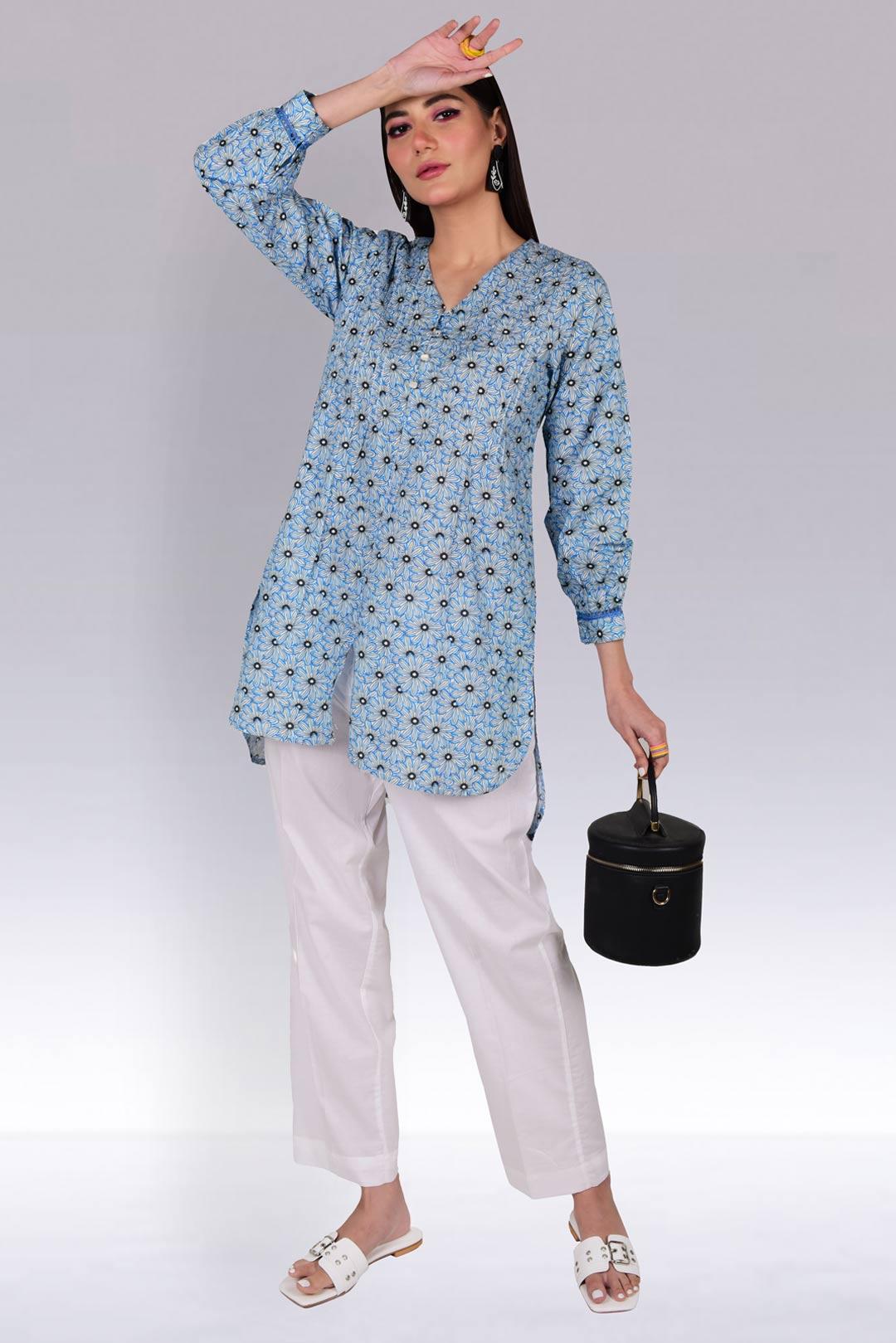 Oaks - Mist Lawn Printed Top - 1 Piece - Studio by TCS