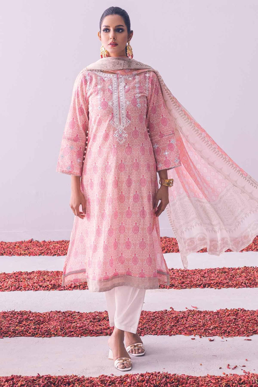 Oaks - Apricot 3 Piece Lawn Embroidered - Studio by TCS