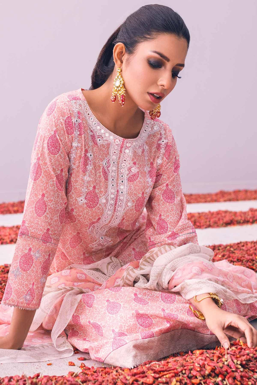 Oaks - Apricot 3 Piece Lawn Embroidered - Studio by TCS