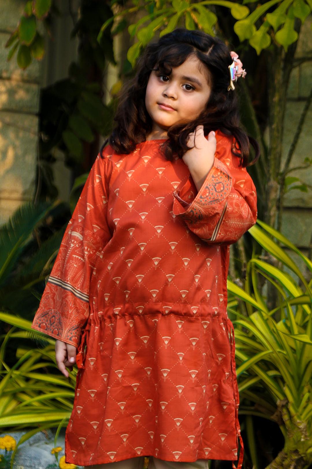 Oaks - Red Girls Kurti - 1 Piece - Studio by TCS