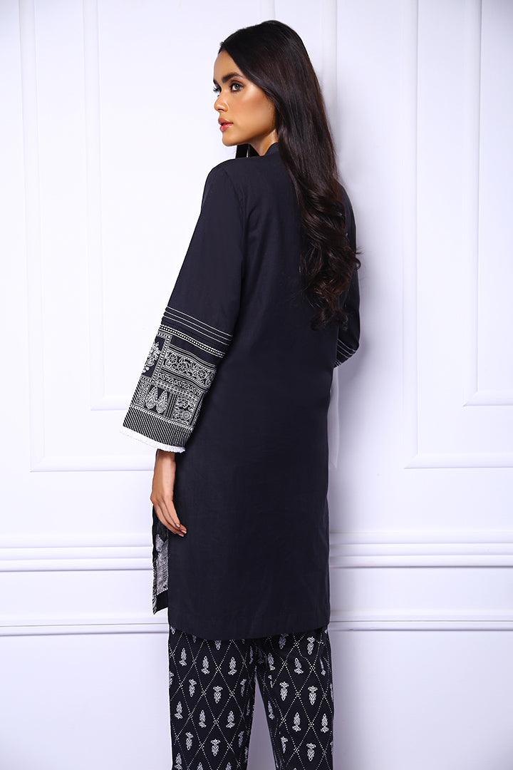 Oaks - Black Yarn Embroidered 2 Piece Semi Formal - Studio by TCS