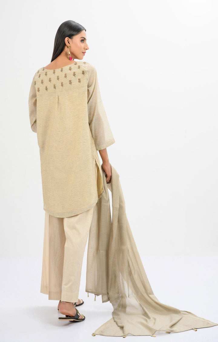 Oaks - Light Grey Semi Formal Kurti - 1 Piece - Studio by TCS