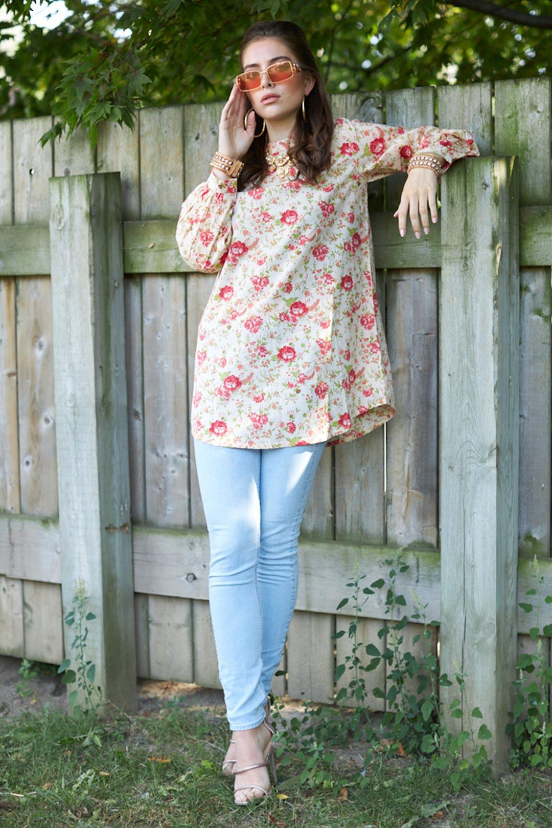 Oaks - Powder Puff Lawn Printed Shirt - 1 Piece - Studio by TCS