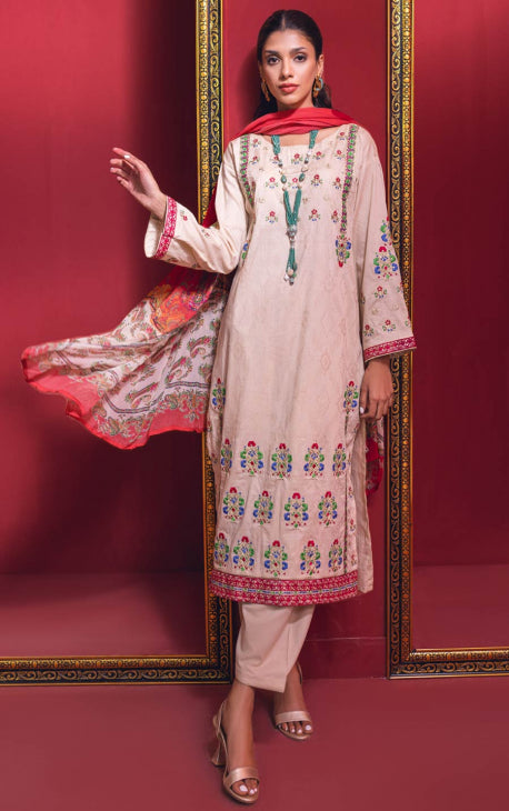 Oaks - Sheep 3 Piece Jacquard Embroidered - Unstitched - Studio by TCS