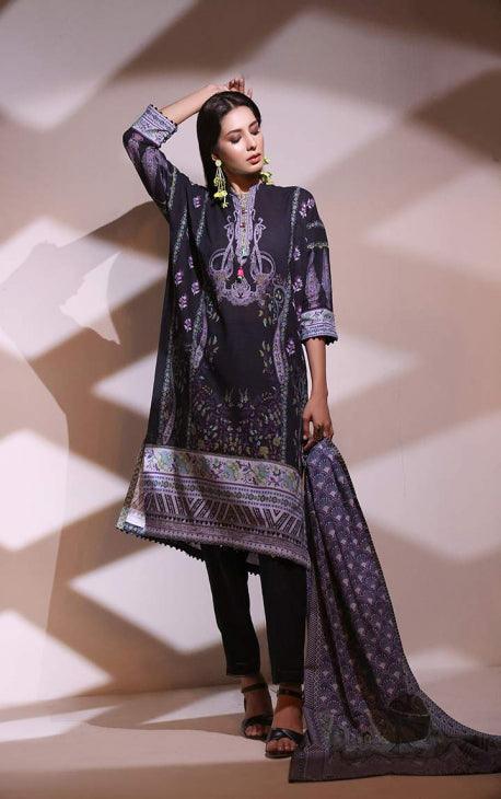 Oaks - Elizaveta 3 Piece Khaddar Printed - Unstitched - Studio by TCS