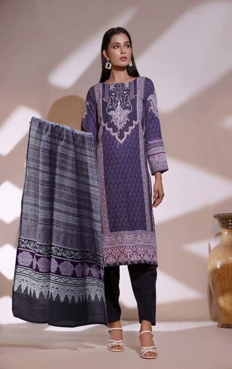 Oaks - Nila 3 Piece Khaddar Printed - Unstitched - Studio by TCS