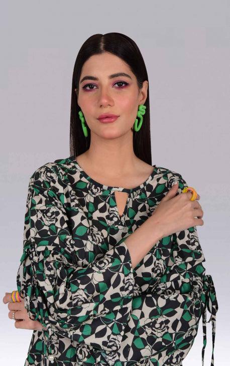 Oaks - Hunter Lawn Printed Top - 1 Piece - Studio by TCS