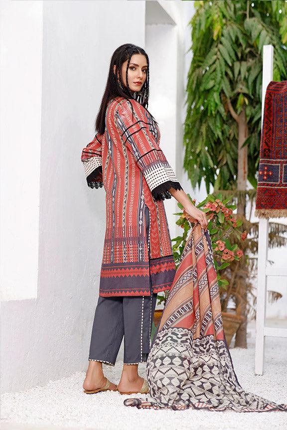 Oaks - Aurora Red 2 Piece Printed Dobby - Studio by TCS