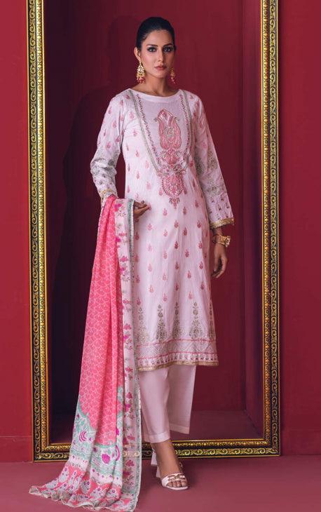 Oaks - Alyssum 3 Piece Jacquard Embroidered - Unstitched - Studio by TCS