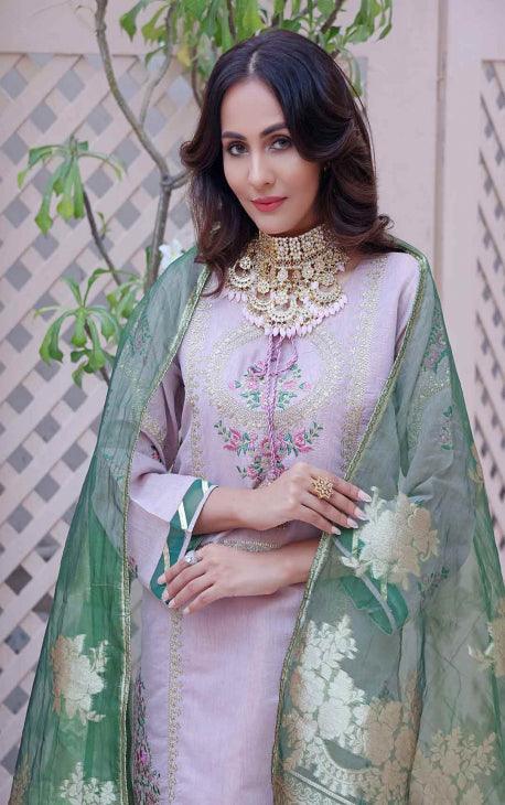 Oaks - Sitamgar 3 Piece Masoori Embroidered - Unstitched - Studio by TCS