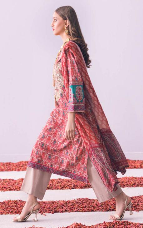Oaks - Bitter sweet 3 Piece Lawn Embroidered - Studio by TCS