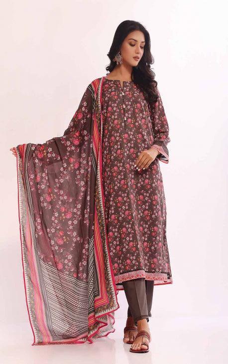 Oaks - Umber 2 Piece Lawn Printed - Unstitched - Studio by TCS