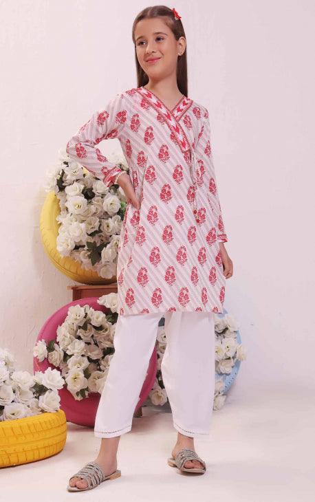 Oaks - Scarlet Lawn Printed Kurti - 1 Piece - Studio by TCS