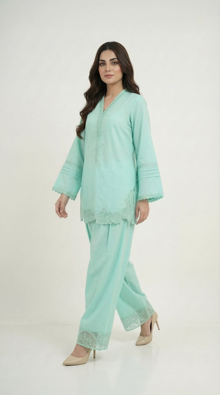 Reema Ahsan - Zira Lawn Suit For Women - Sea Green - 2 Piece - Studio by TCS