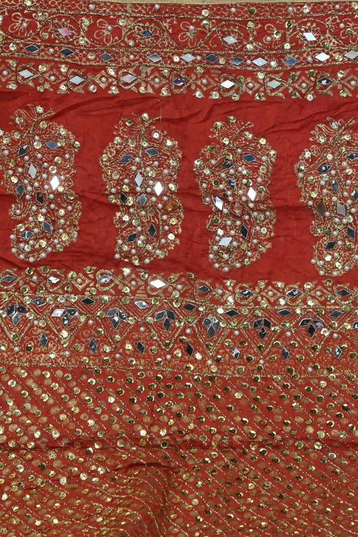 Design by Amina - Gota & Mirror Cut Work Dupatta 3 - Studio by TCS