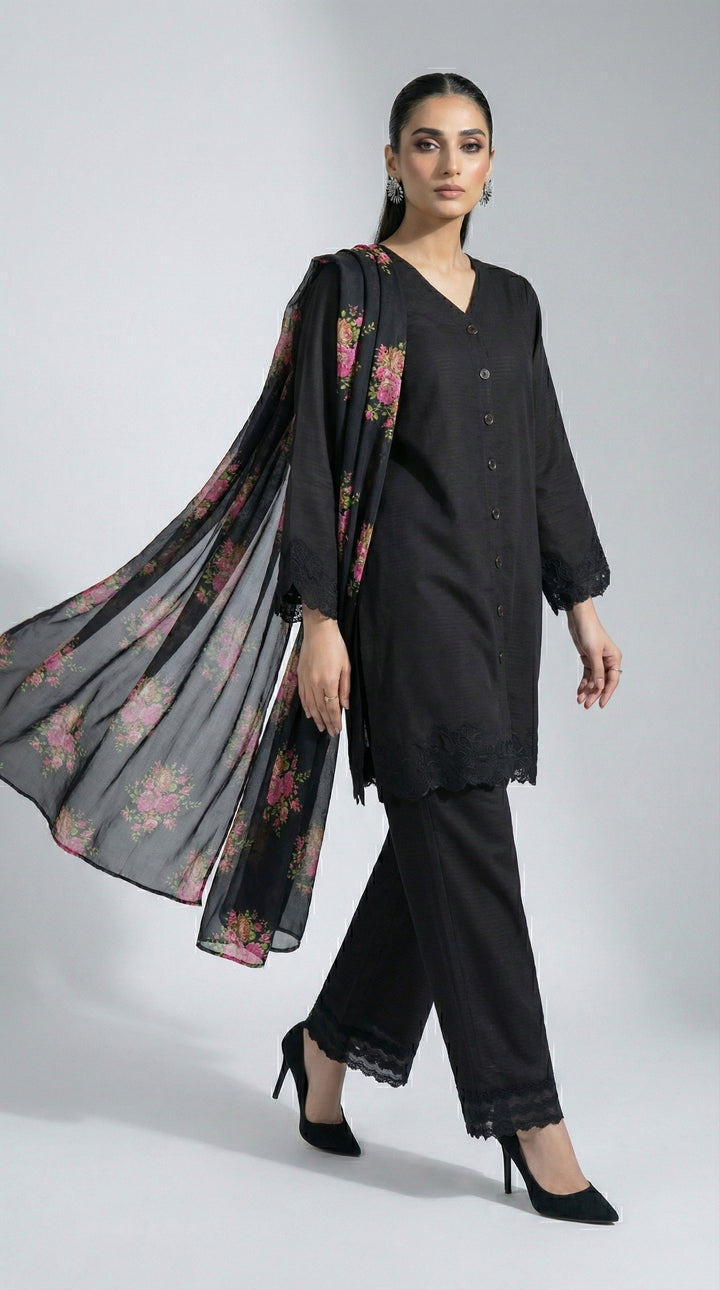 Reema Ahsan - Yaila Lawn
Farshi Suit For Women - Black - 3 Piece - Studio by TCS