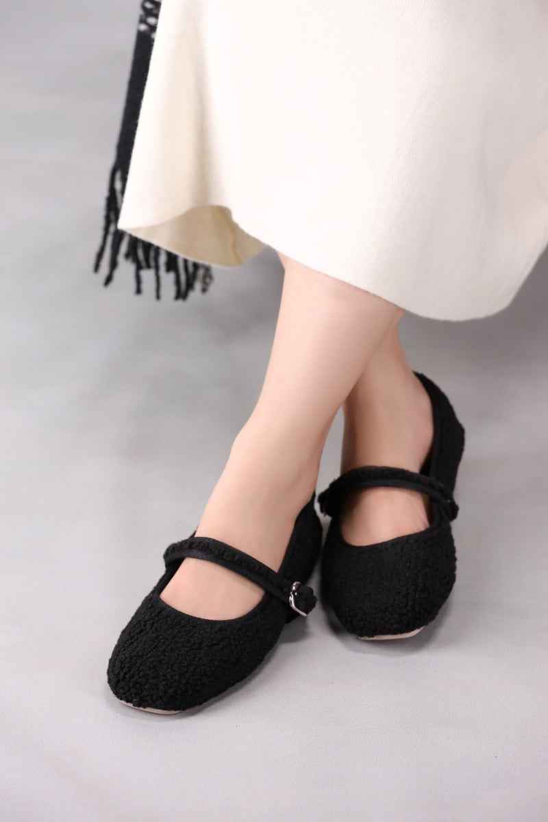 JootiShooti - Noir Boucle Mary Jane