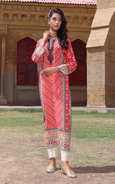 Oaks - Brink Lawn Embroidered Shirt - 1 Piece Unstitched - Studio by TCS