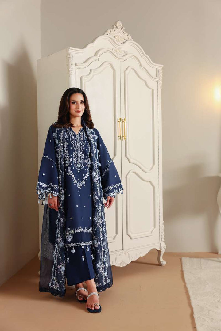 Cross Stitch - Midnight Aura Lawn Unstitch Suit For Women - 3 Piece - Studio by TCS