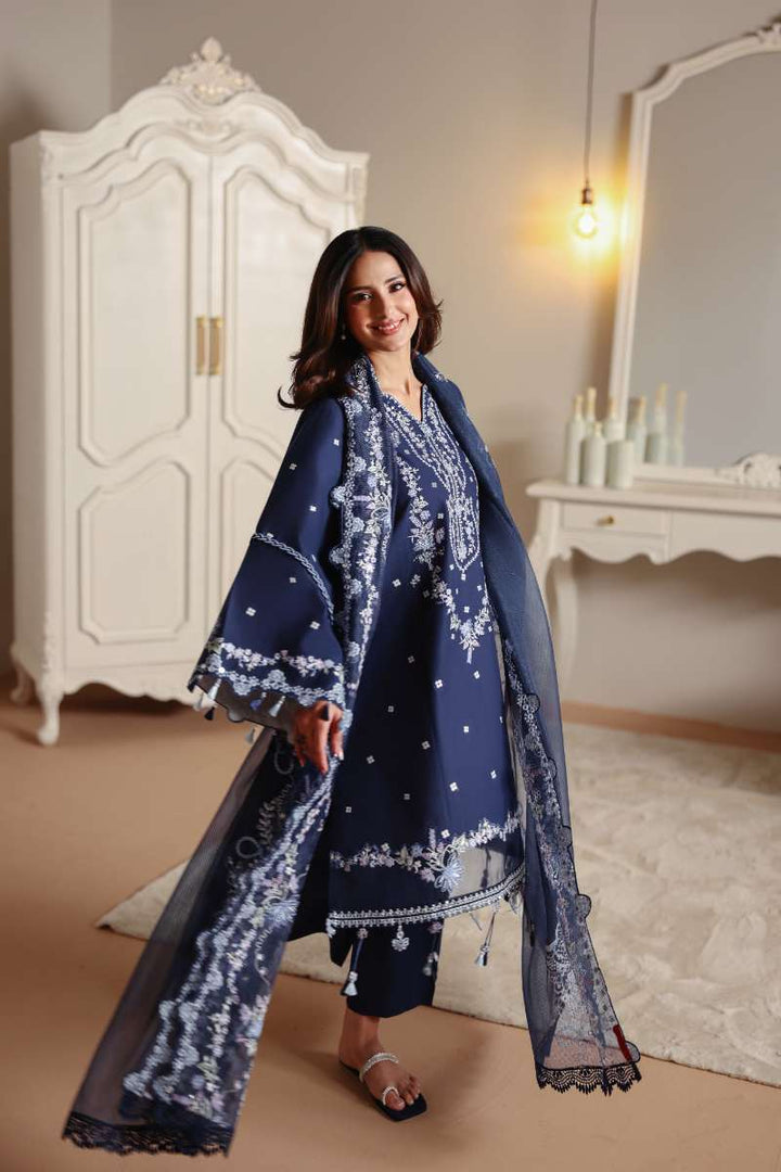 Cross Stitch - Midnight Aura Lawn Unstitch Suit For Women - 3 Piece - Studio by TCS