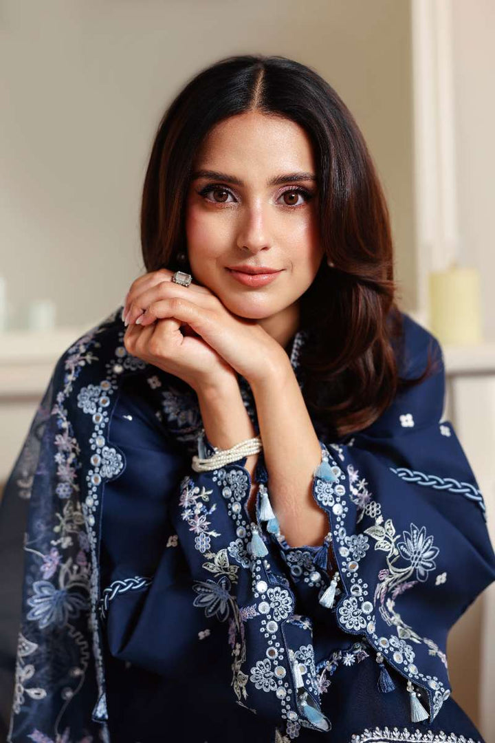 Cross Stitch - Midnight Aura Lawn Unstitch Suit For Women - 3 Piece - Studio by TCS