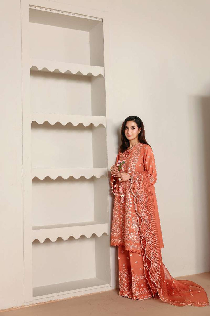Cross Stitch - Amber Mist Lawn Unstitch Suit For Women - 3 Piece - Studio by TCS