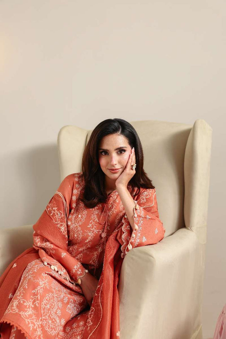 Cross Stitch - Amber Mist Lawn Unstitch Suit For Women - 3 Piece - Studio by TCS