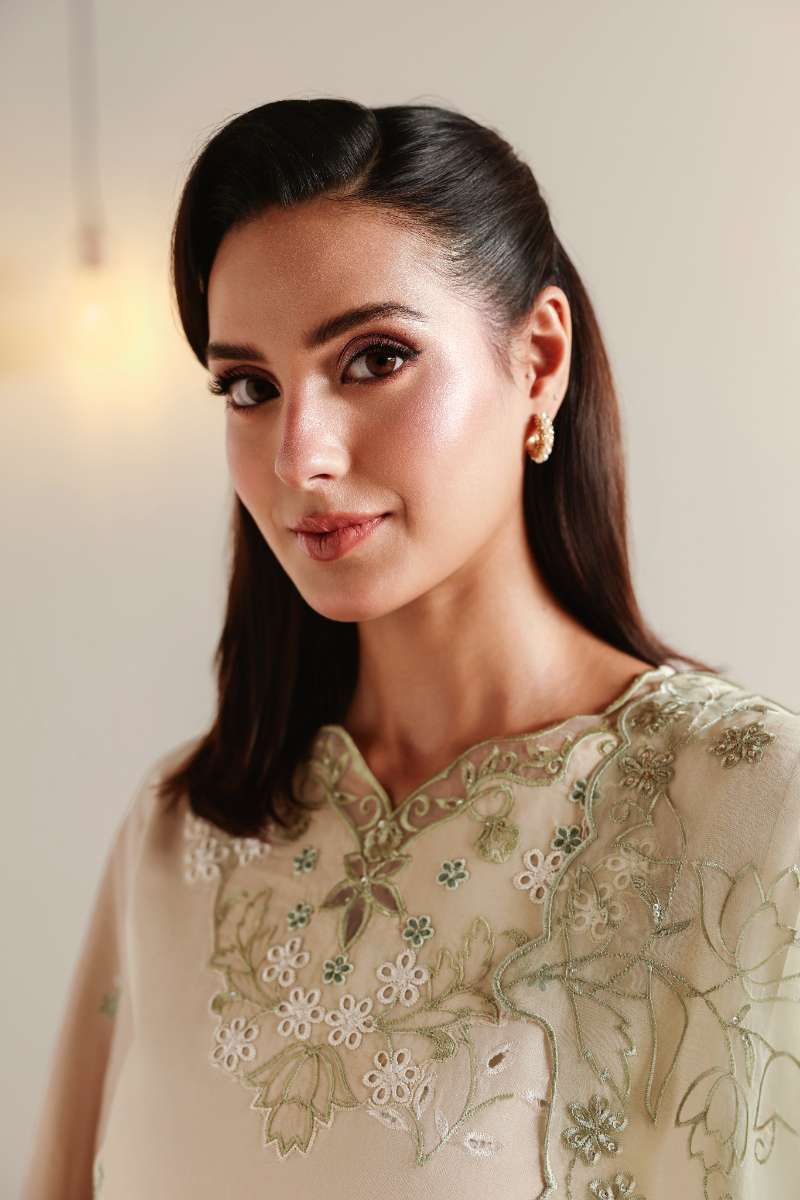 Cross Stitch - Pearl Sage Lawn Unstitch Suit For Women - 3 Piece - Studio by TCS