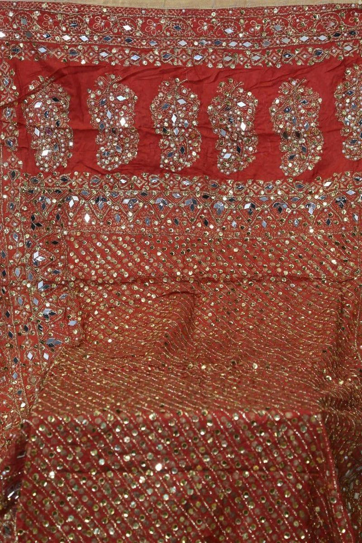 Design by Amina - Gota & Mirror Cut Work Dupatta 3 - Studio by TCS