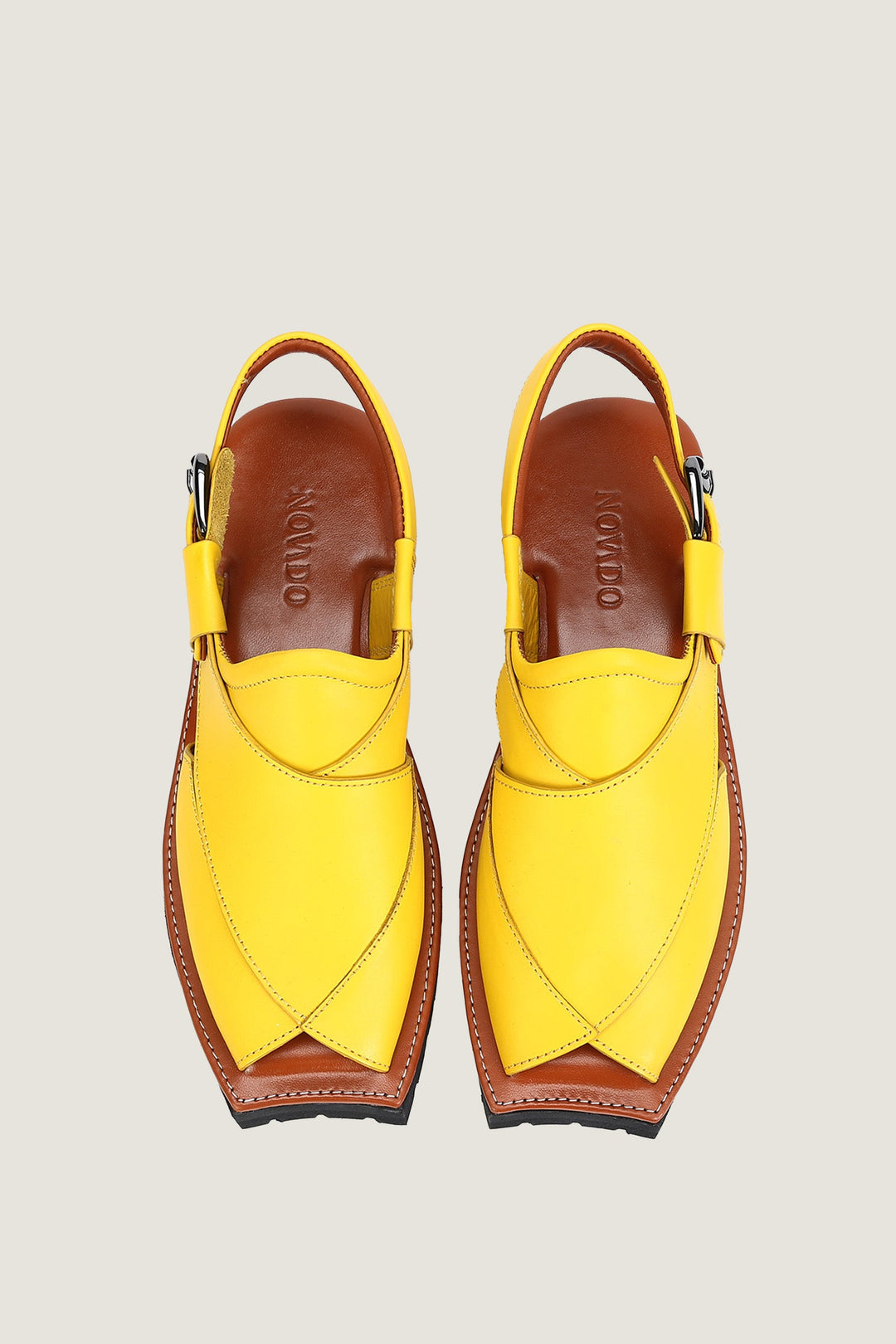 Navado - Kaptaan Chappal Yellow For Men
