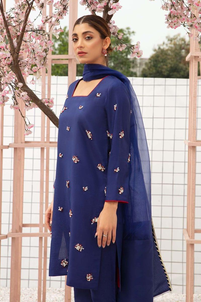 Allure by Ih - ETHEREAL - Katan Silk - Navy - 3 Piece - Studio by TCS