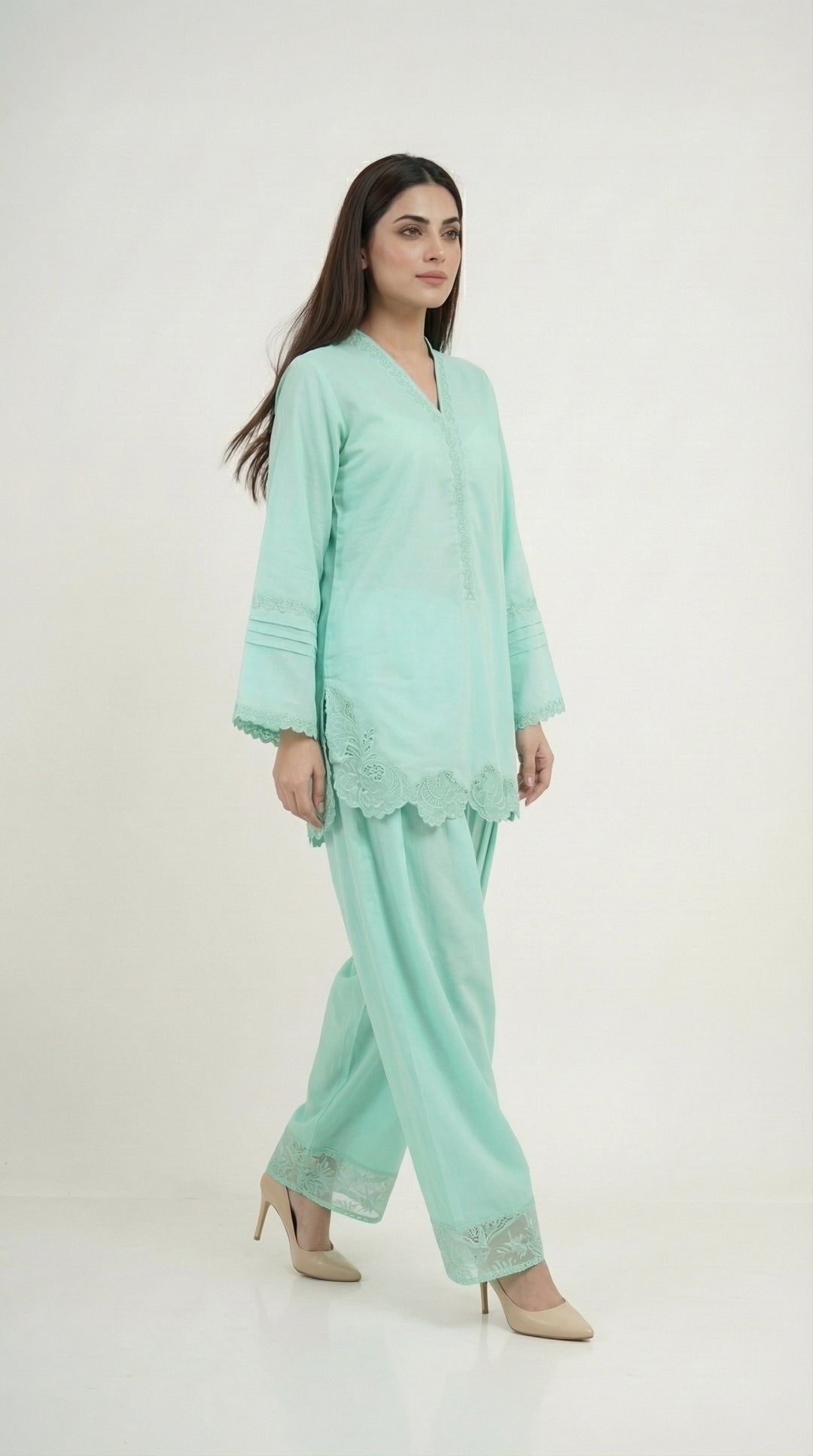 Reema Ahsan - Zira Lawn Suit For Women - Sea Green - 2 Piece - Studio by TCS