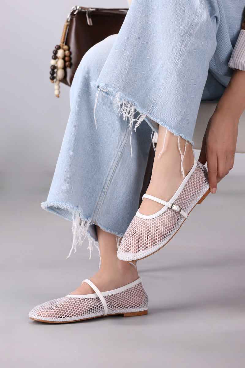 JootiShooti - Snow Breeze Mesh Mary Jane For Women