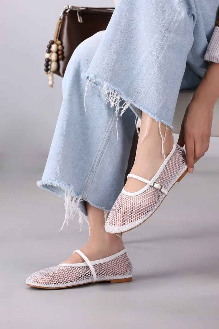 JootiShooti - Snow Breeze Mesh Mary Jane For Women