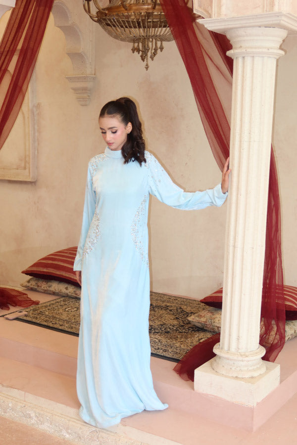 Leon Winter Muse Kaftan Ice Blue 1 Piece