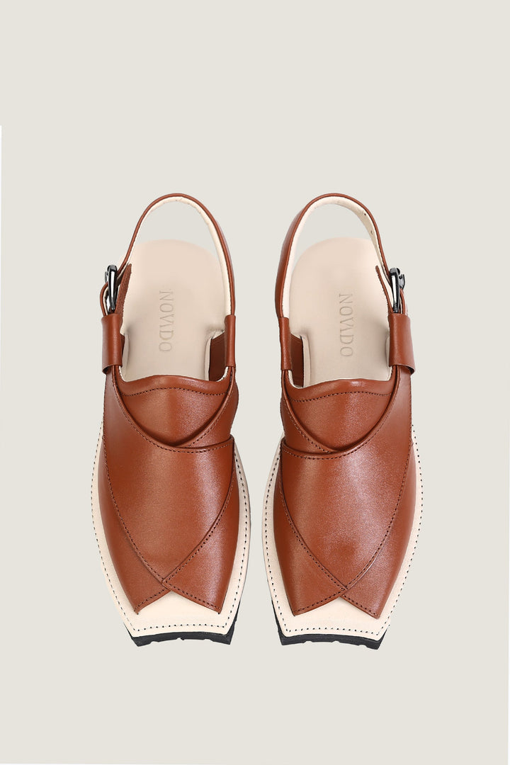 Navado - Kaptaan Chappal Brown For Men